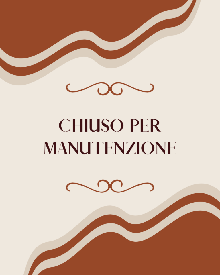 Chiusura per manutenzione